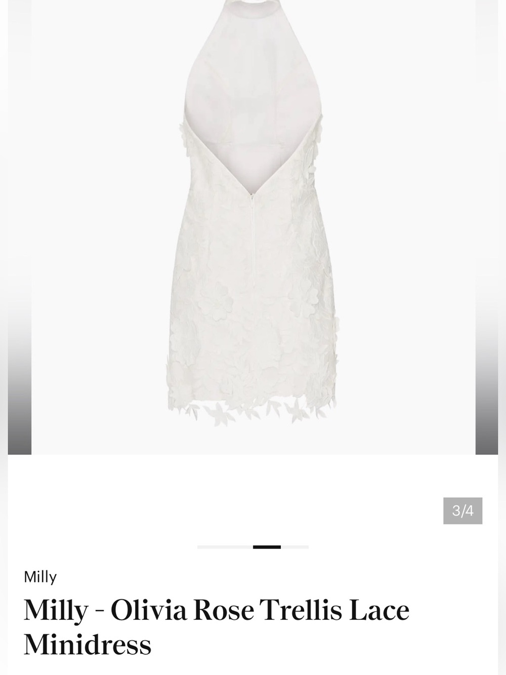 Milly Olivia Rose Trellis Lace Dress